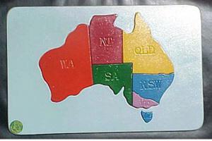Raised Picture Puzzle - Australia