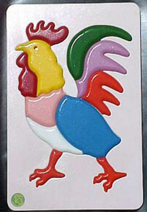 Raised Picture Puzzle - Rooster