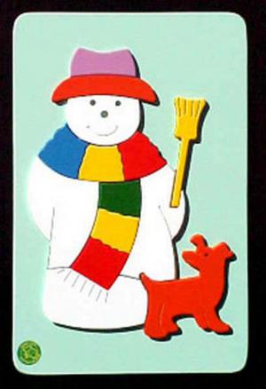 Raised Picture Puzzle - Snowman